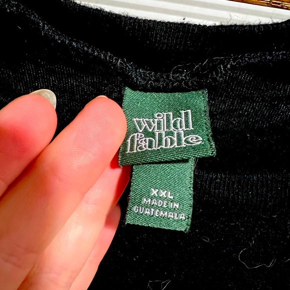 Wild Fable Black Cropped Tee - Picture 3 of 3